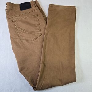 Empyre Skeletor Jeans Mens 34 Tobacco Denim Stretch Streetwear